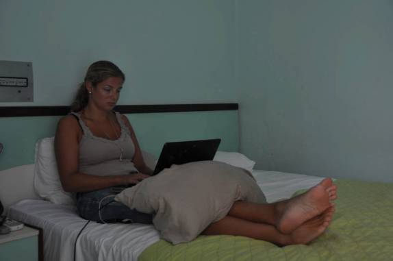 Aproveitando a chuva para trabalhar no hotel em São Luís - MA